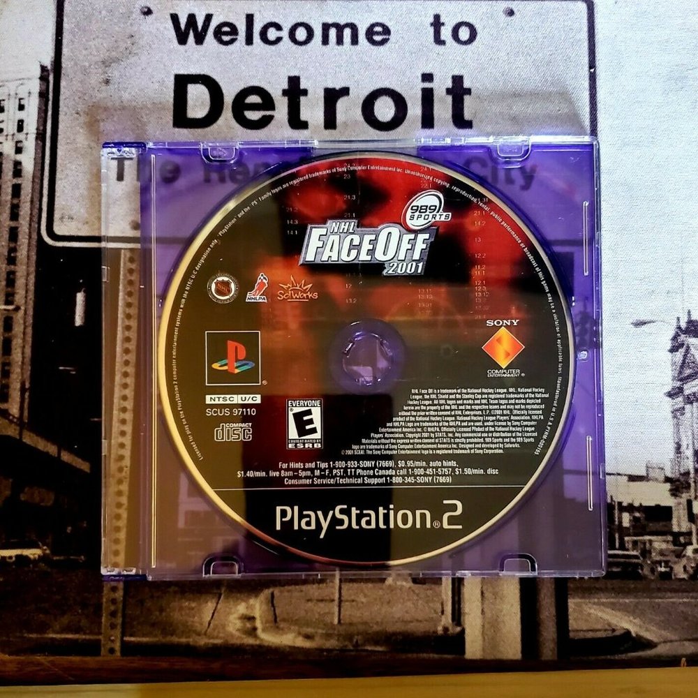 NHL FACEOFF 2001 PLAYSTATION 2 PS2 DISC ONLY EUC